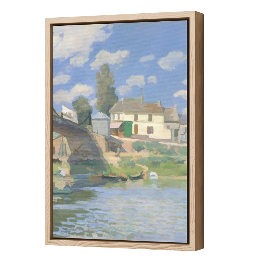 Thumbnail for Canvas - Wood Grain Floating Frame