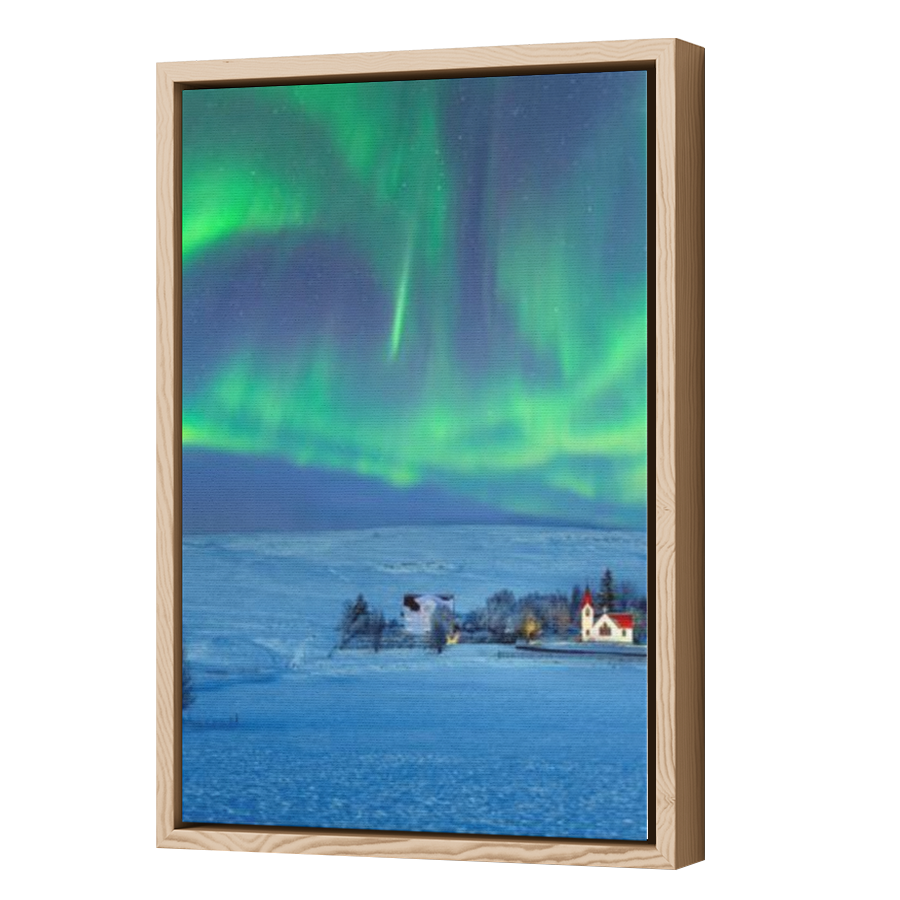 Thumbnail for Canvas - Wood Grain Floating Frame