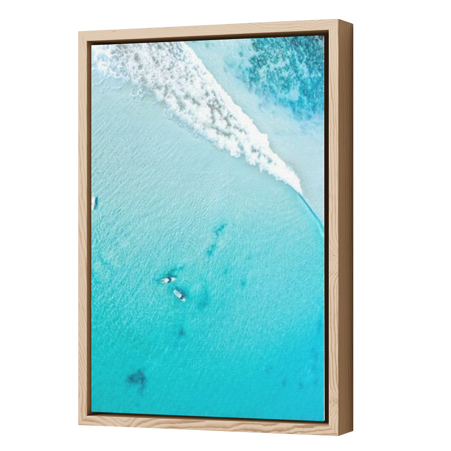 Thumbnail for Canvas - Wood Grain Floating Frame