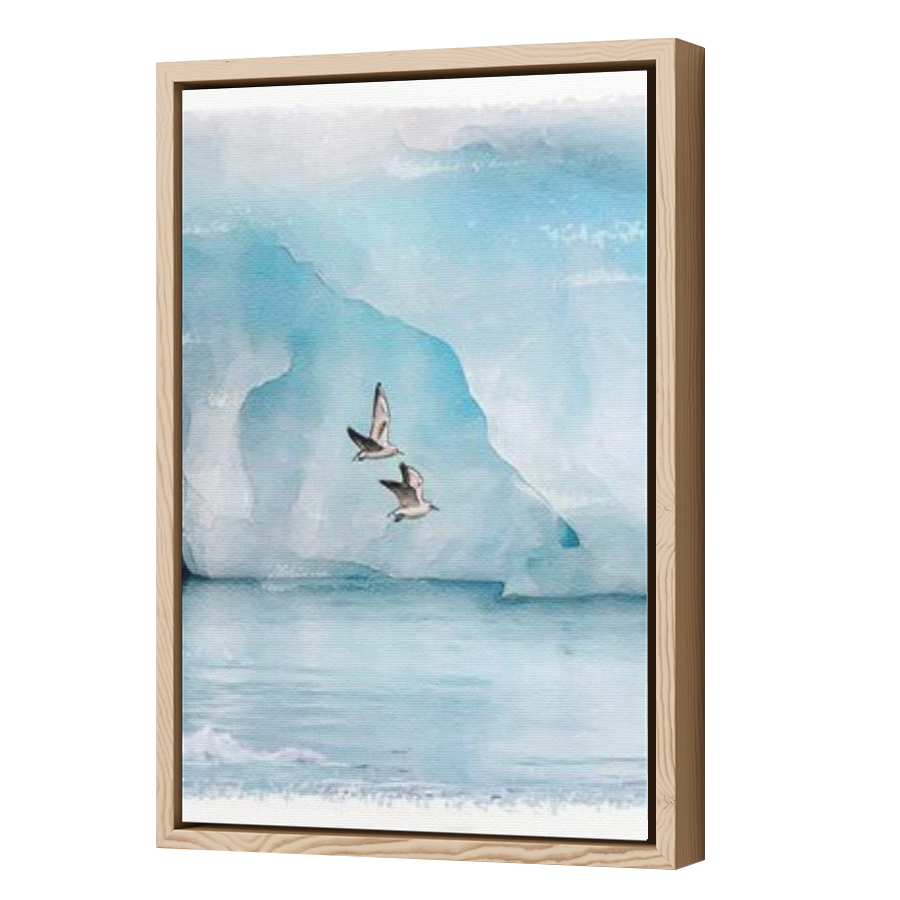 Thumbnail for Canvas - Wood Grain Floating Frame