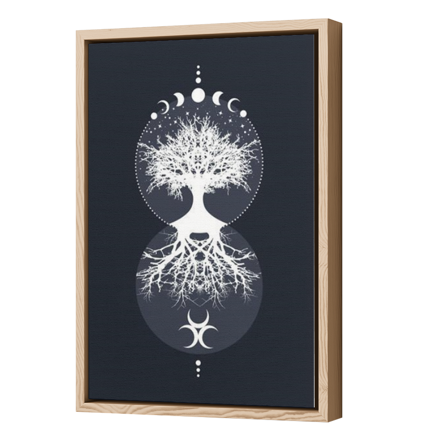 Thumbnail for Canvas - Wood Grain Floating Frame