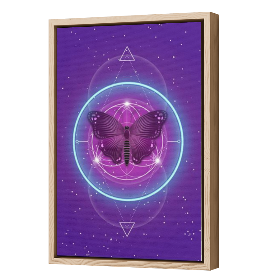 Thumbnail for Canvas - Wood Grain Floating Frame