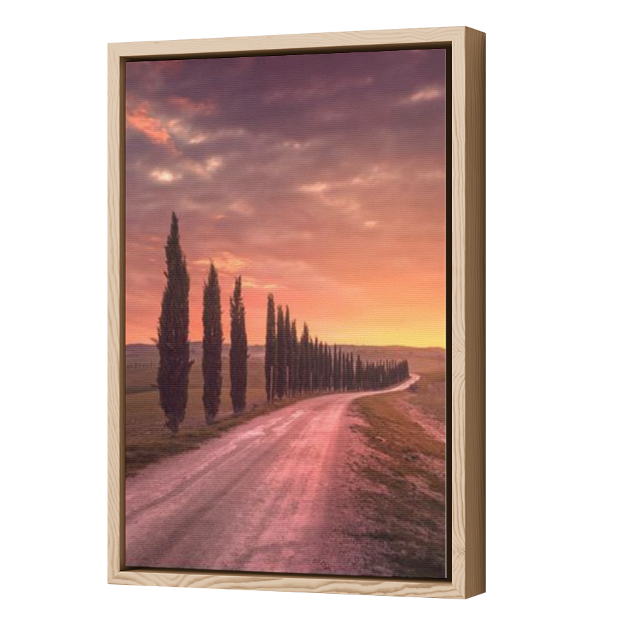 Thumbnail for Canvas - Wood Grain Floating Frame