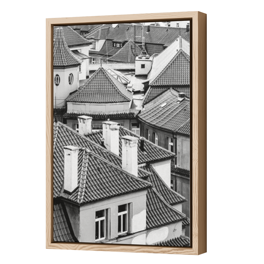 Thumbnail for Canvas - Wood Grain Floating Frame