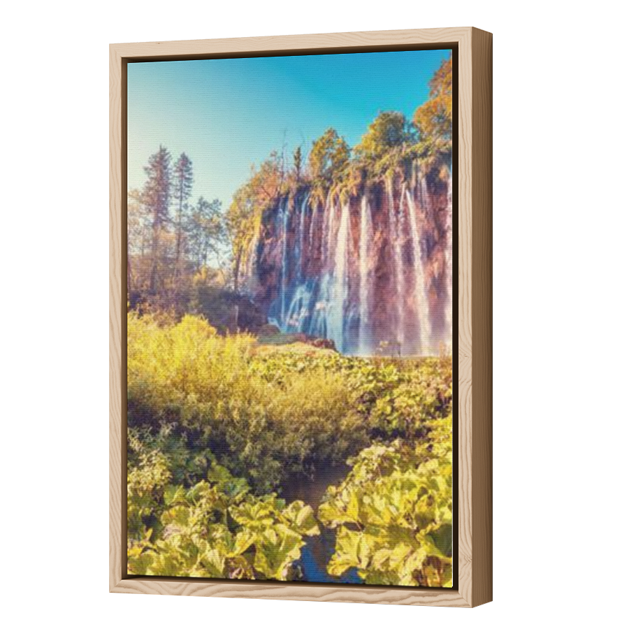 Thumbnail for Canvas - Wood Grain Floating Frame