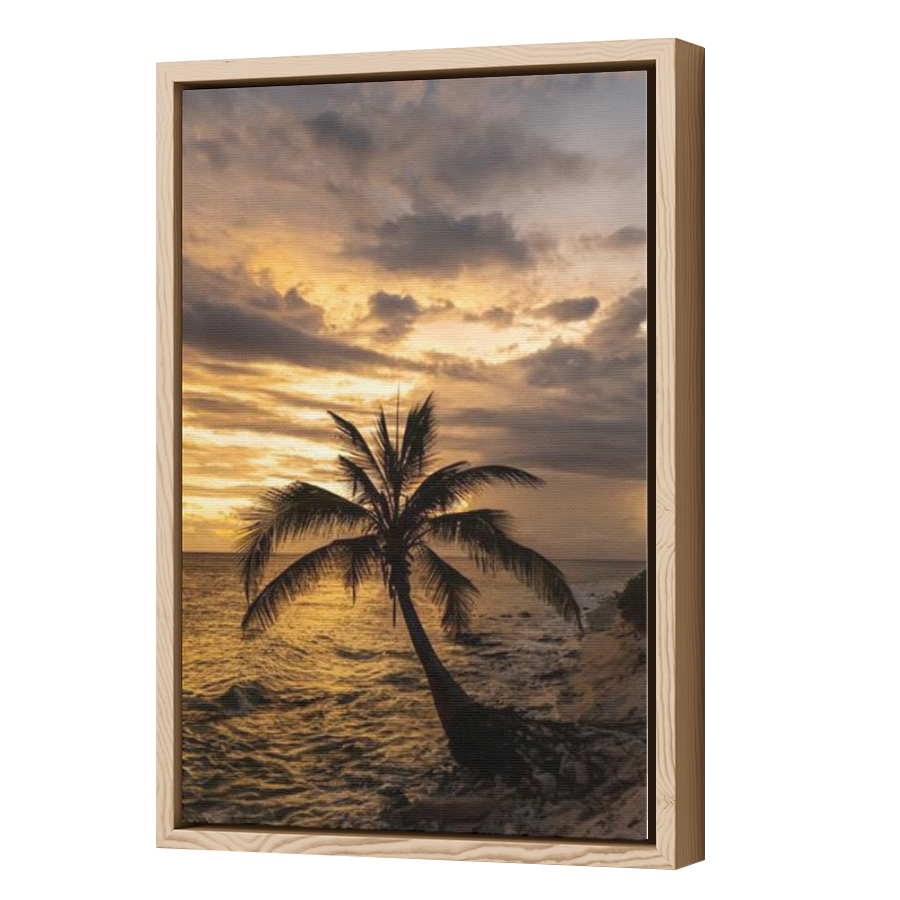 Thumbnail for Canvas - Wood Grain Floating Frame
