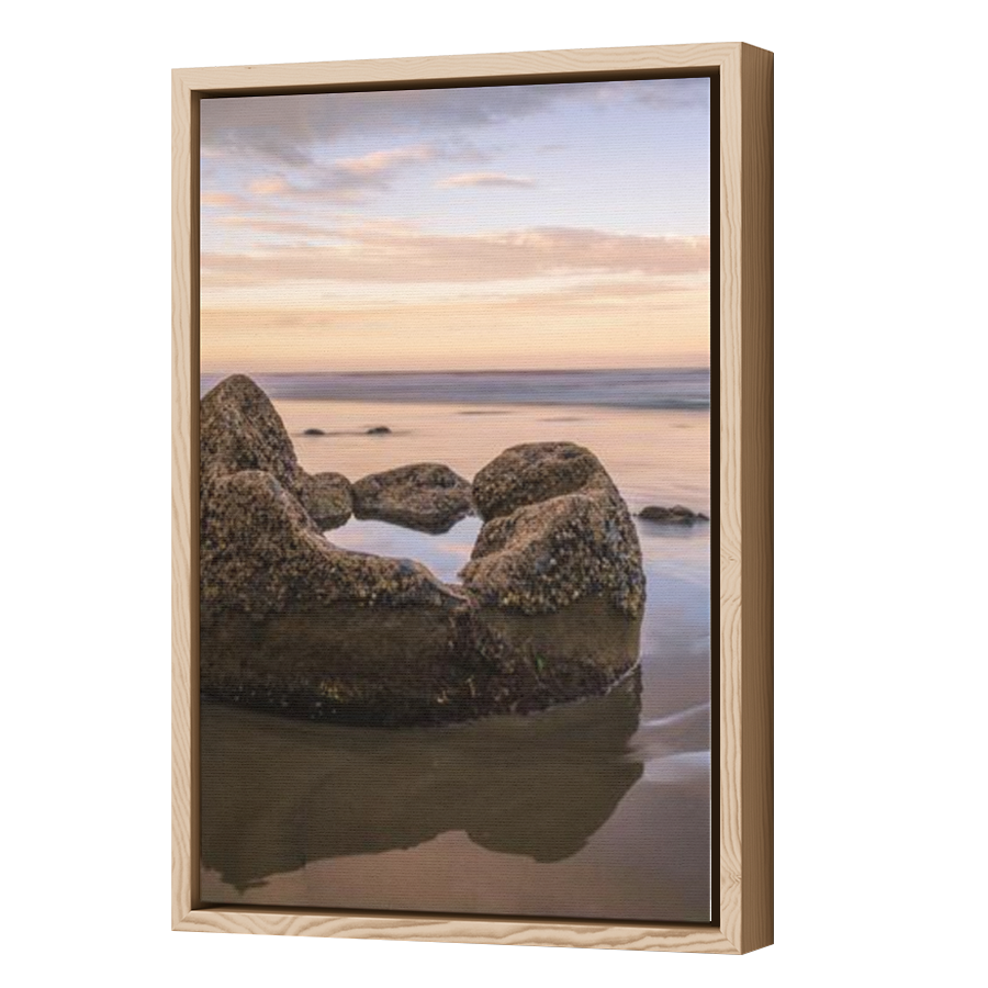 Thumbnail for Canvas - Wood Grain Floating Frame