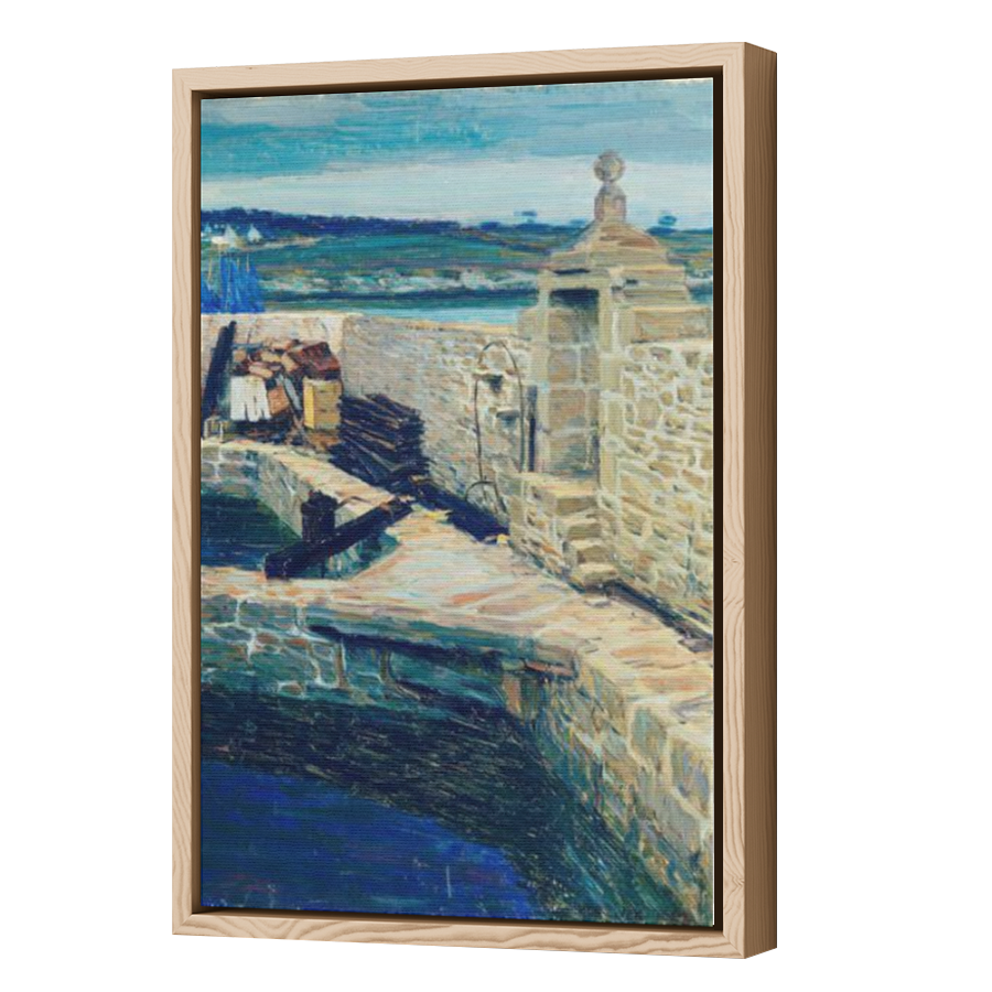 Thumbnail for Canvas - Wood Grain Floating Frame