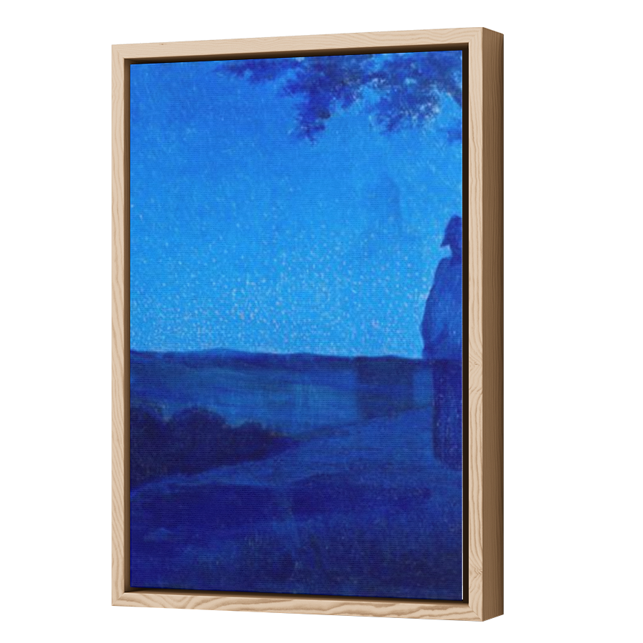 Thumbnail for Canvas - Wood Grain Floating Frame
