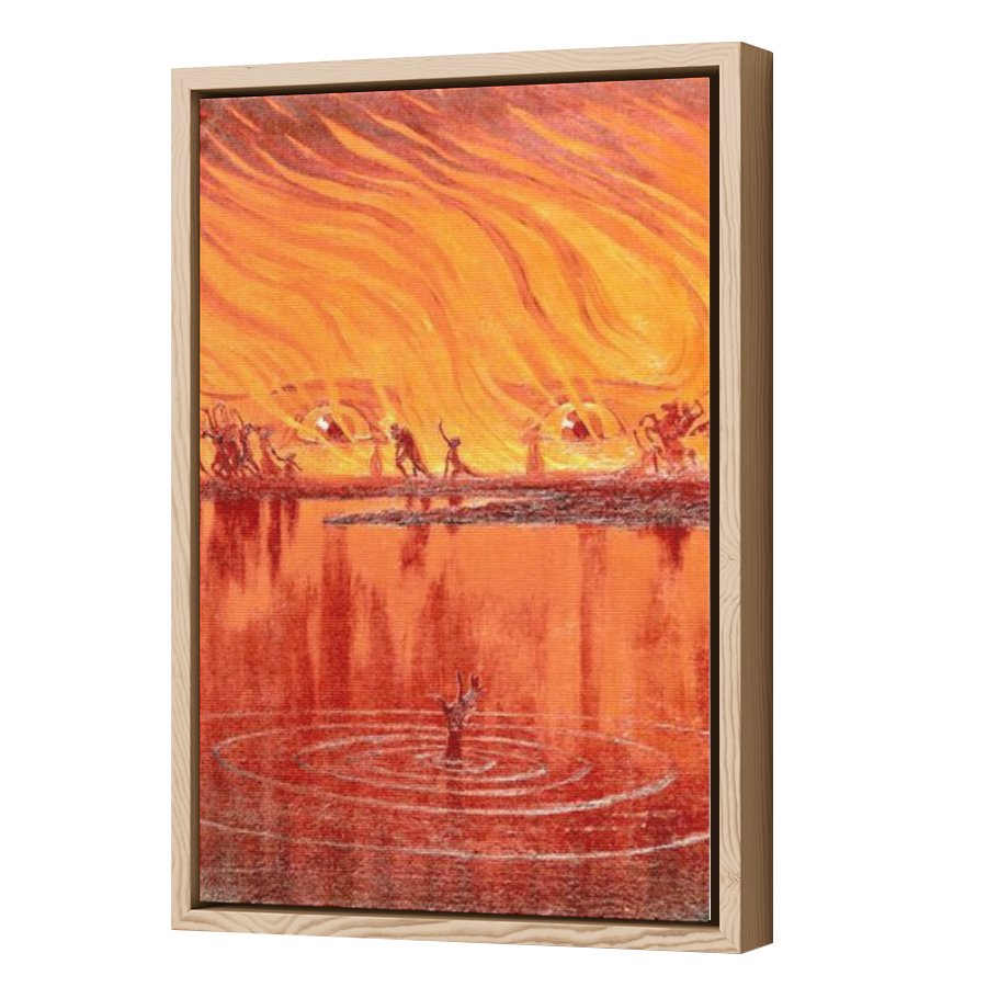 Thumbnail for Canvas - Wood Grain Floating Frame