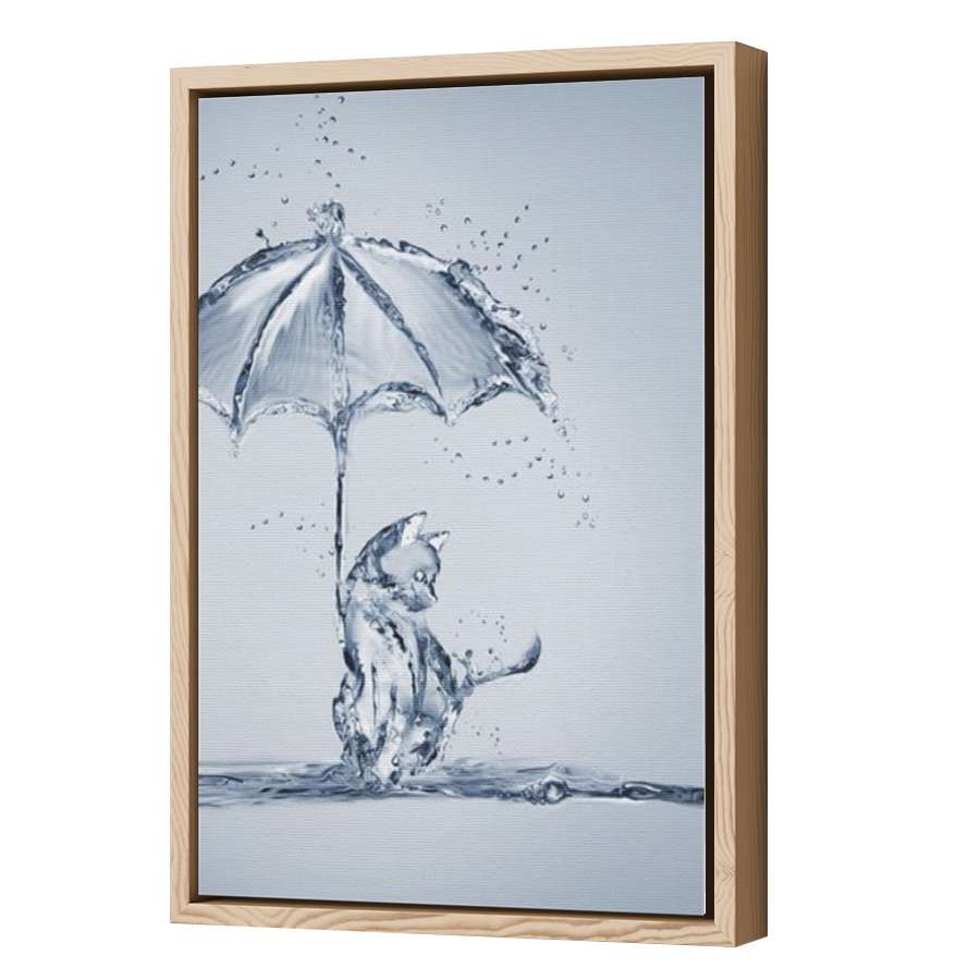 Thumbnail for Canvas - Wood Grain Floating Frame