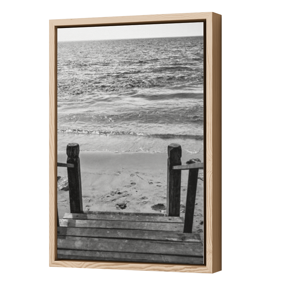 Thumbnail for Canvas - Wood Grain Floating Frame