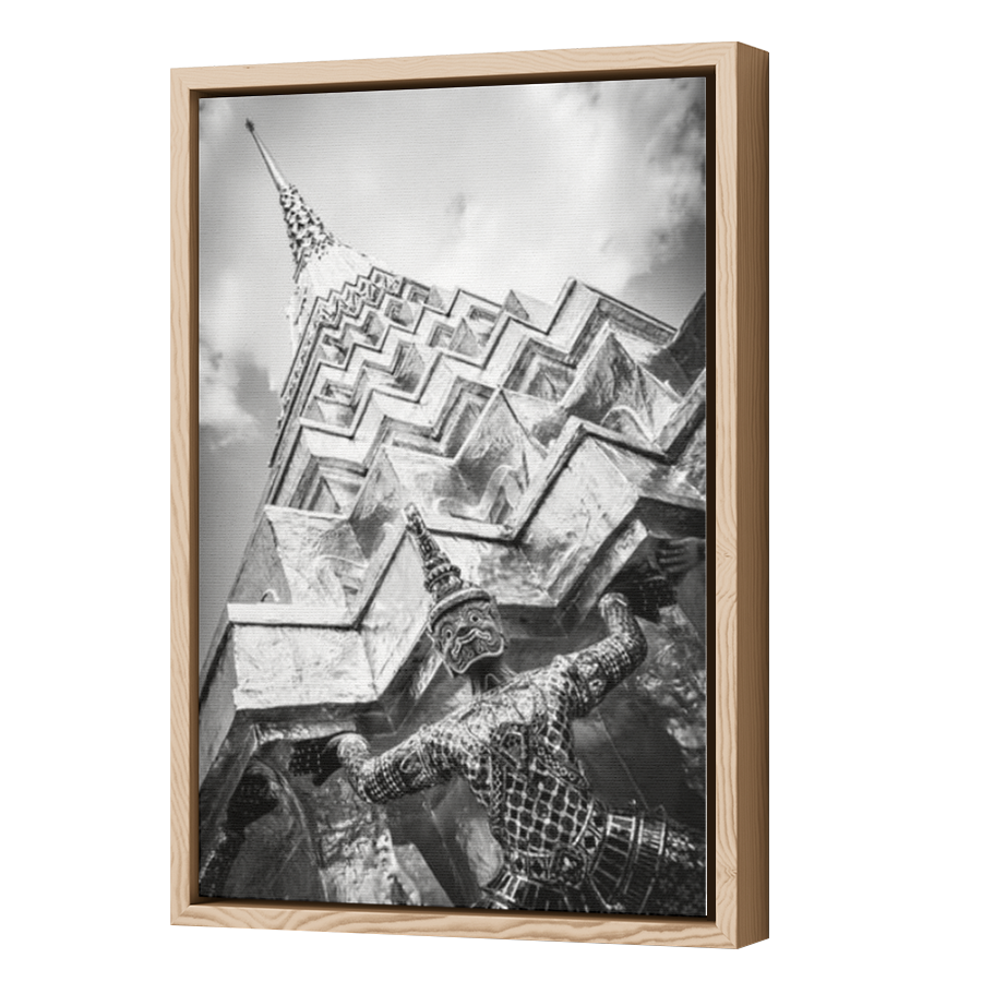 Thumbnail for Canvas - Wood Grain Floating Frame