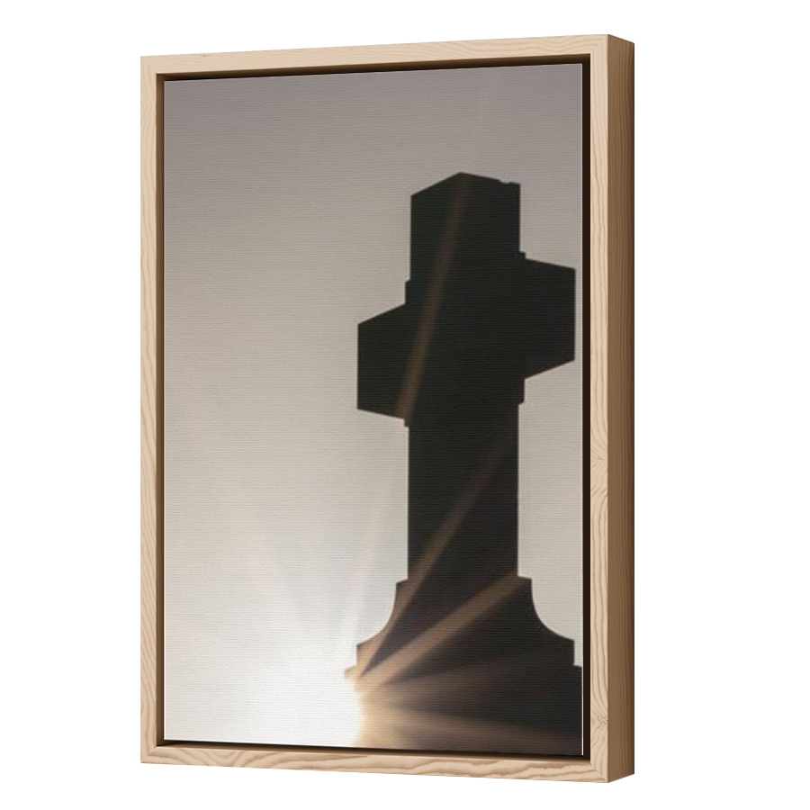 Thumbnail for Canvas - Wood Grain Floating Frame