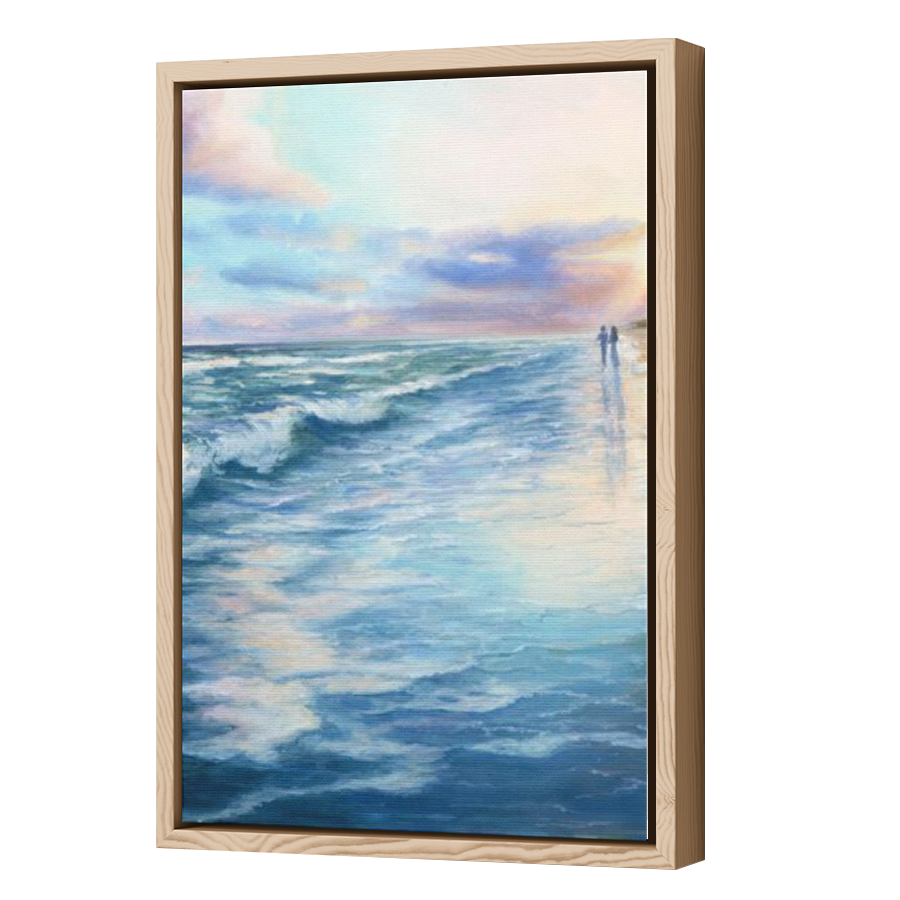 Thumbnail for Canvas - Wood Grain Floating Frame
