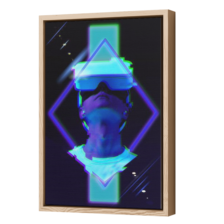 Thumbnail for Canvas - Wood Grain Floating Frame
