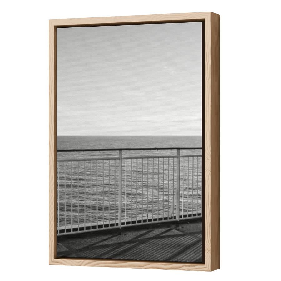 Thumbnail for Canvas - Wood Grain Floating Frame