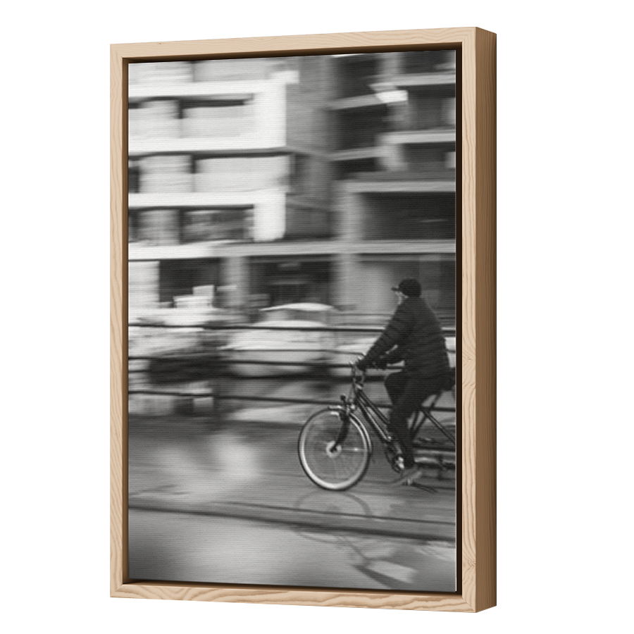 Thumbnail for Canvas - Wood Grain Floating Frame