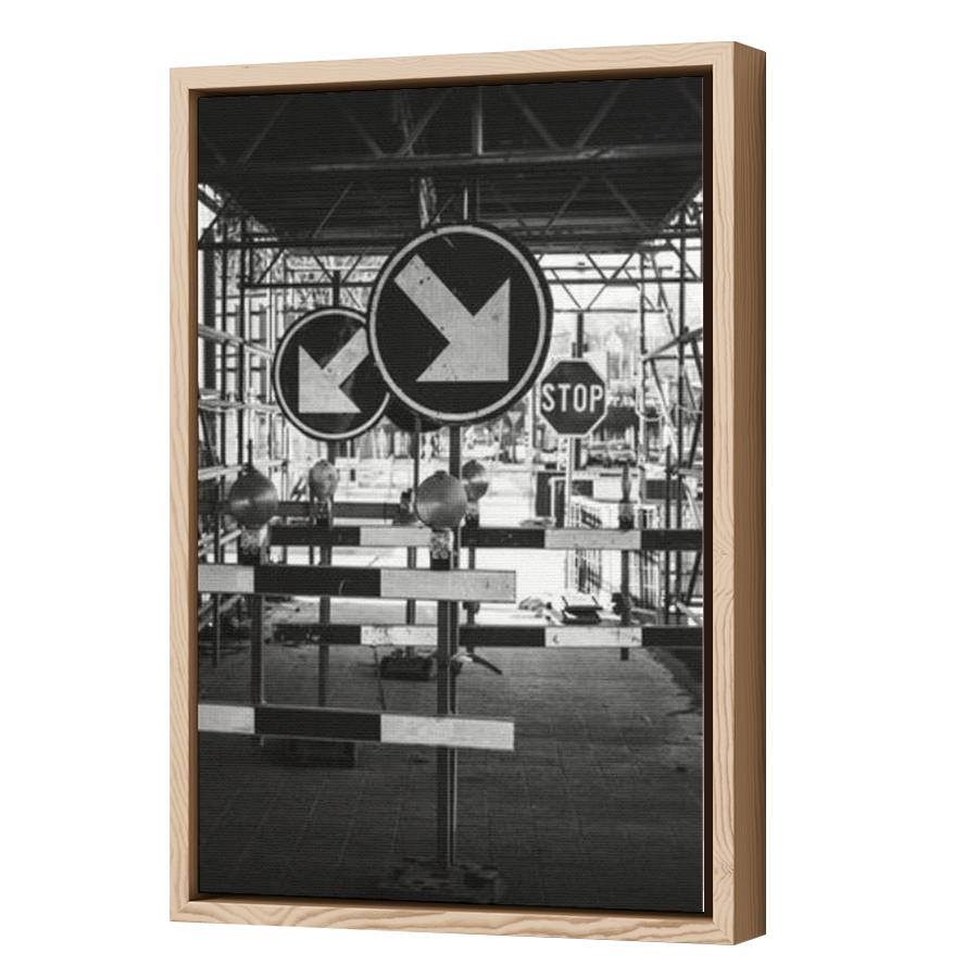 Thumbnail for Canvas - Wood Grain Floating Frame
