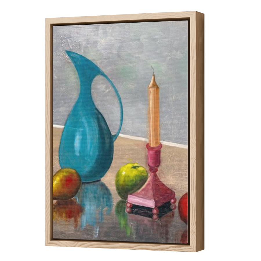 Thumbnail for Canvas - Wood Grain Floating Frame