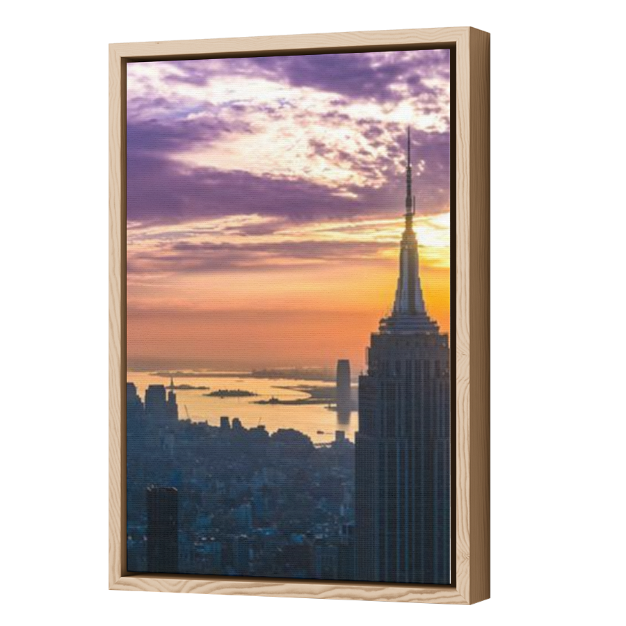 Thumbnail for Canvas - Wood Grain Floating Frame