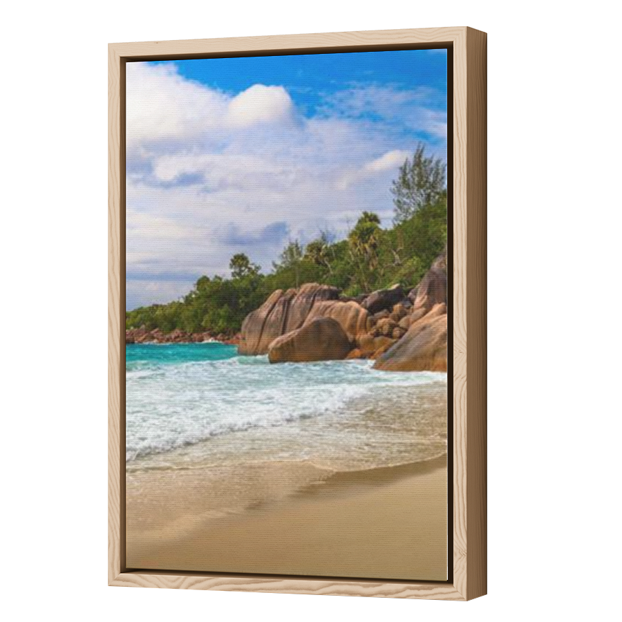 Thumbnail for Canvas - Wood Grain Floating Frame