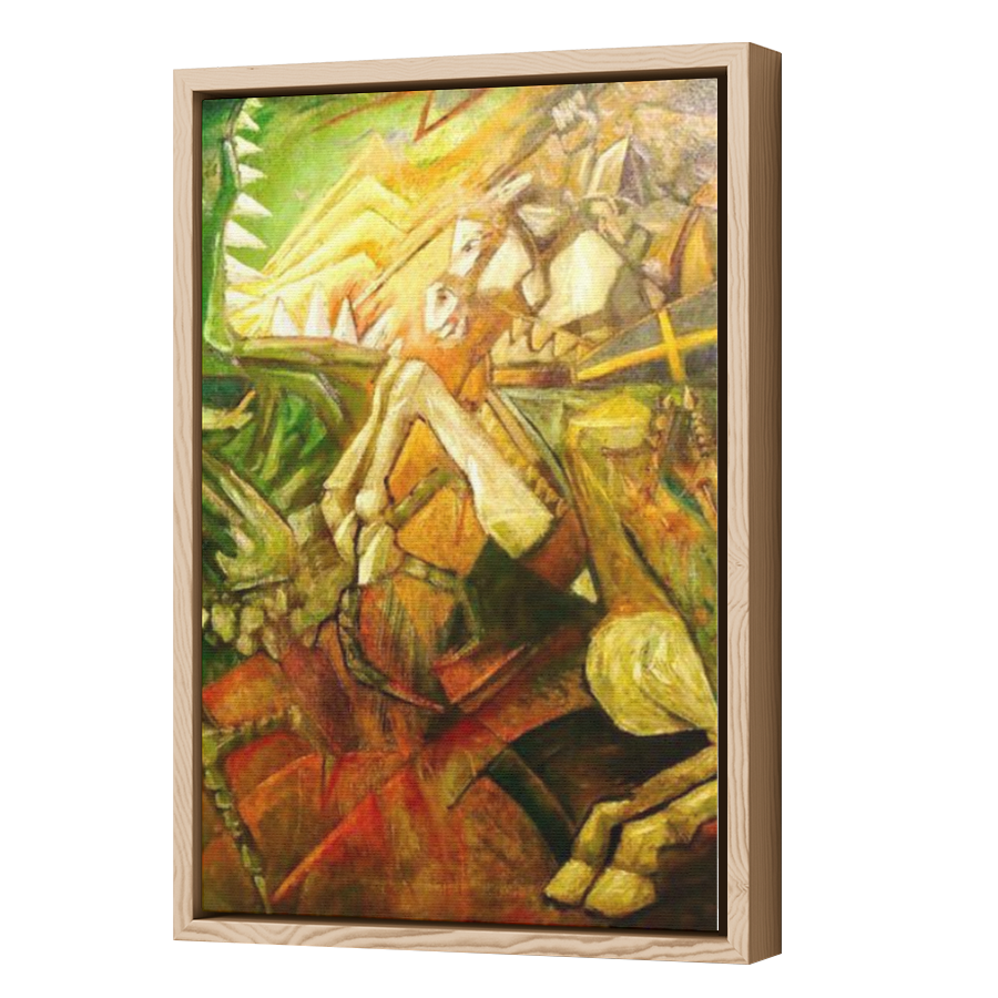 Thumbnail for Canvas - Wood Grain Floating Frame