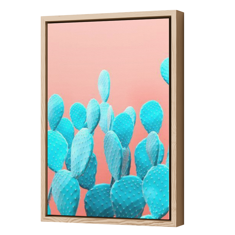Thumbnail for Canvas - Wood Grain Floating Frame