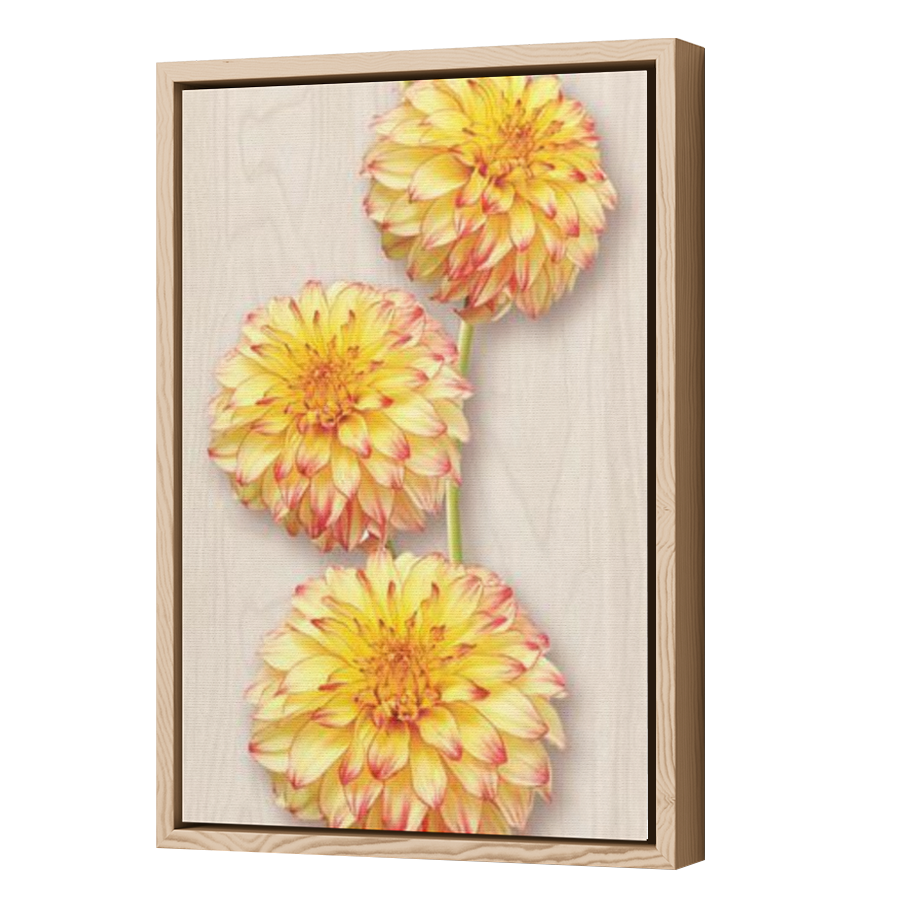 Thumbnail for Canvas - Wood Grain Floating Frame