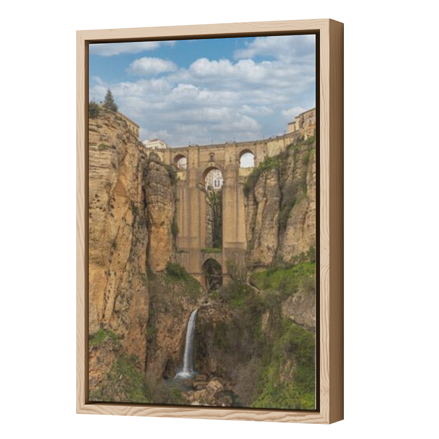 Thumbnail for Canvas - Wood Grain Floating Frame