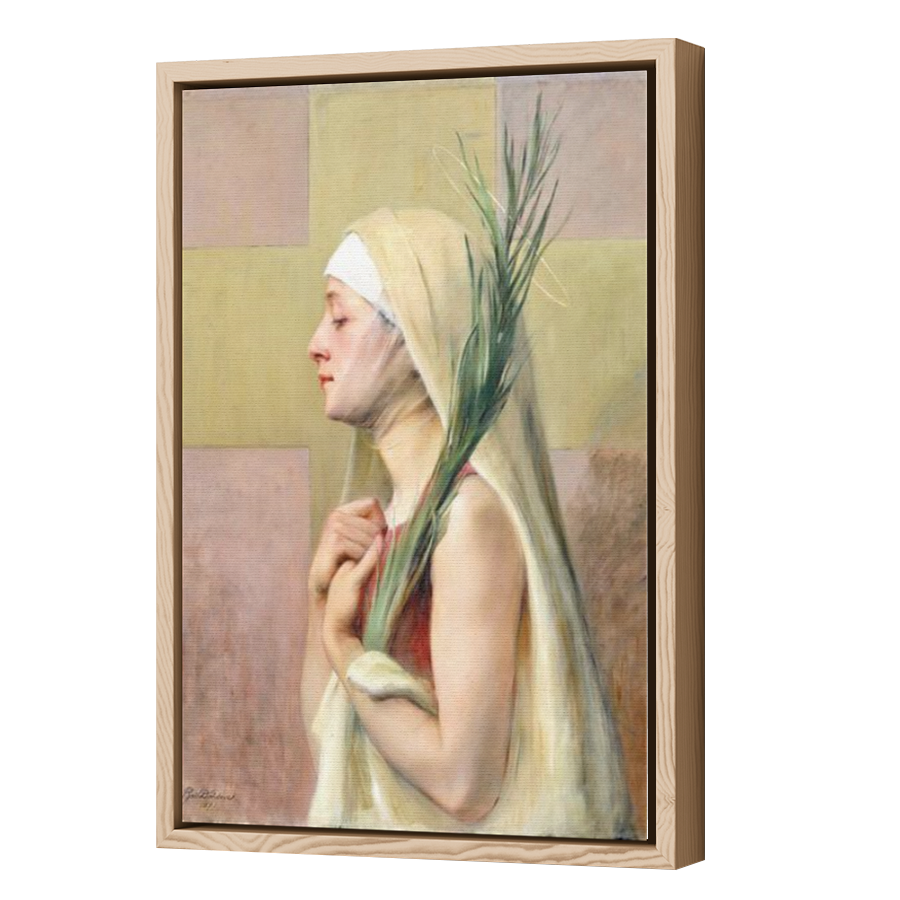 Thumbnail for Canvas - Wood Grain Floating Frame