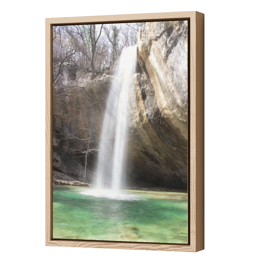 Thumbnail for Canvas - Wood Grain Floating Frame