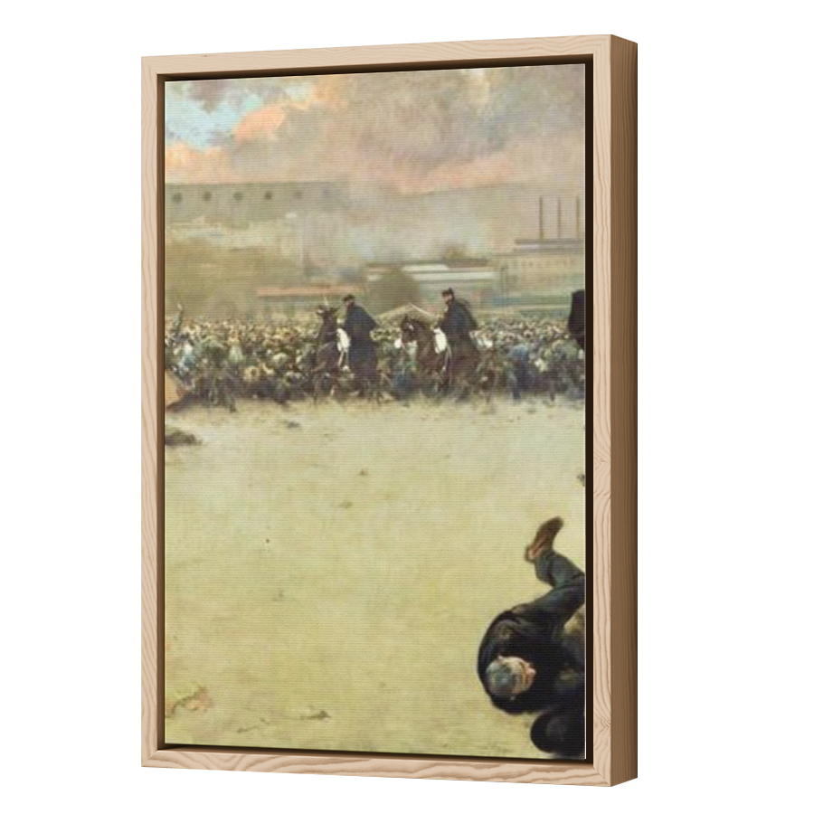 Thumbnail for Canvas - Wood Grain Floating Frame