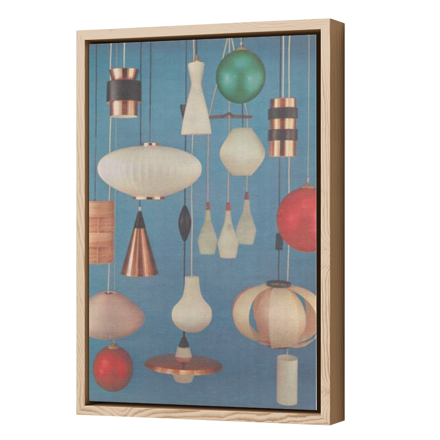 Thumbnail for Canvas - Wood Grain Floating Frame