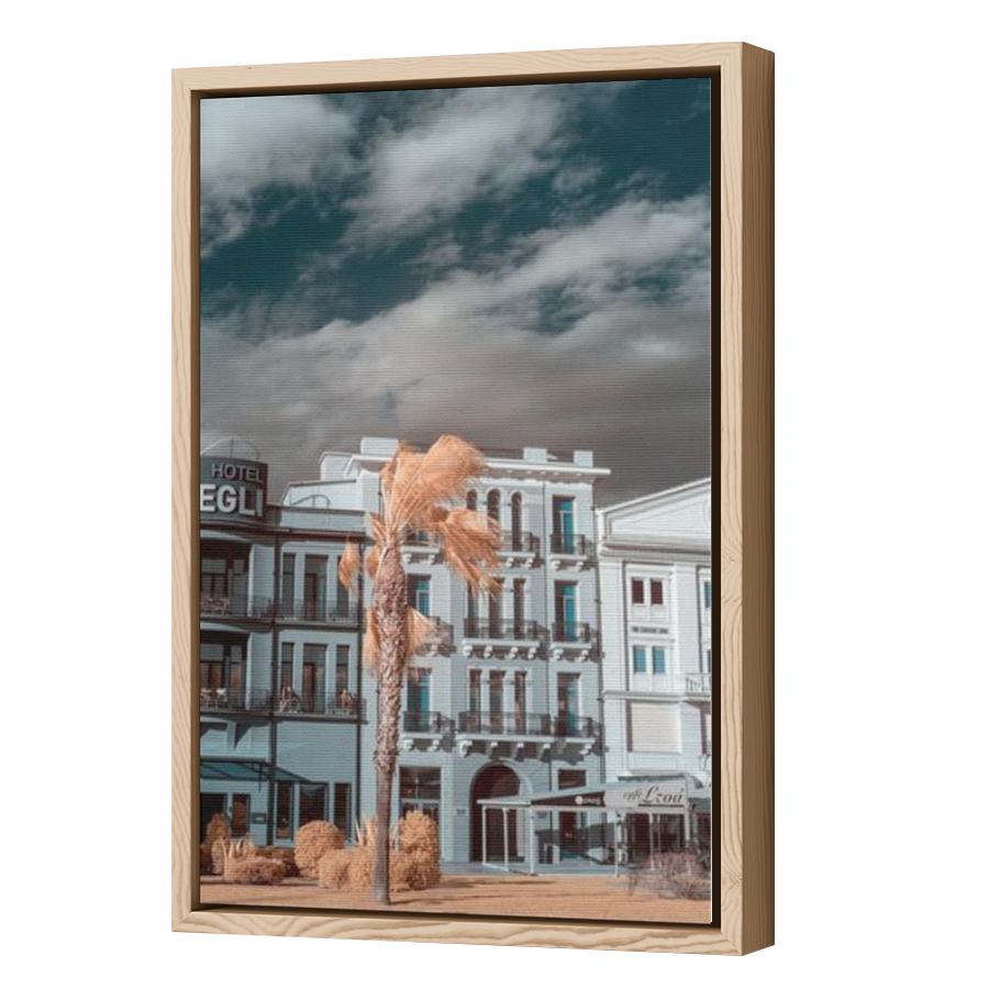 Thumbnail for Canvas - Wood Grain Floating Frame