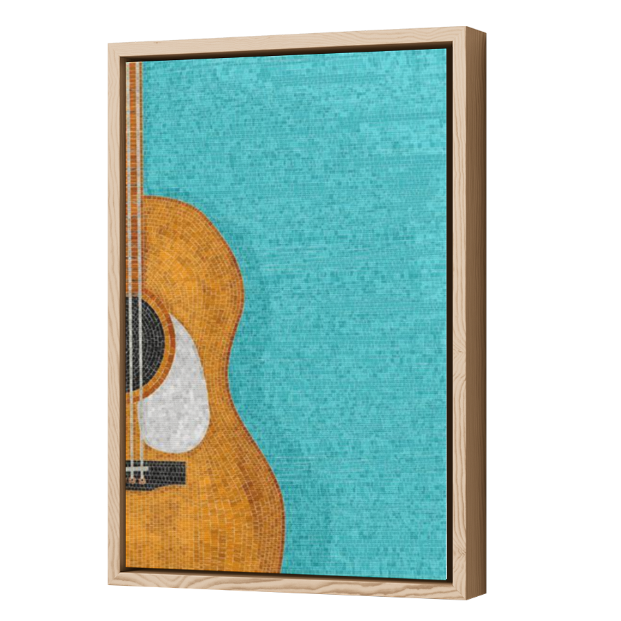 Thumbnail for Canvas - Wood Grain Floating Frame