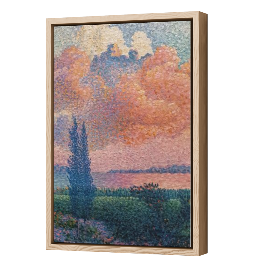 Thumbnail for Canvas - Wood Grain Floating Frame