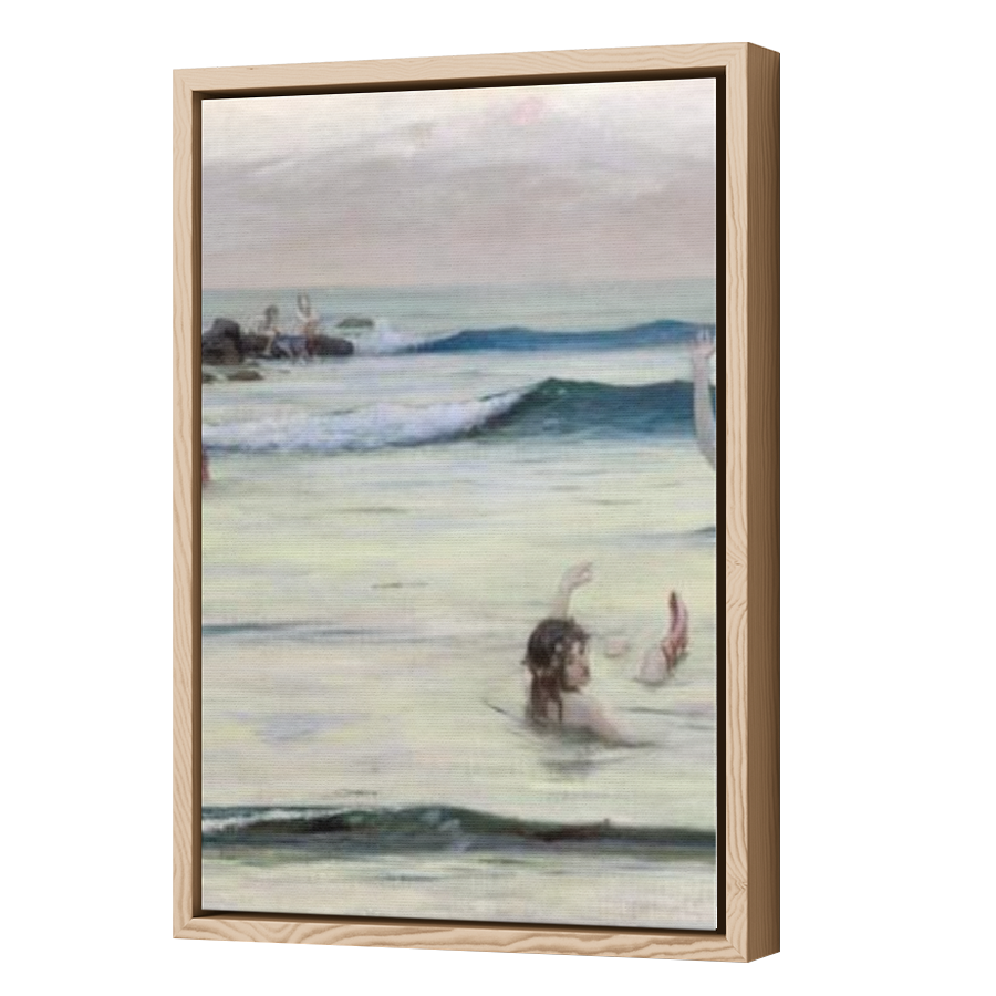 Thumbnail for Canvas - Wood Grain Floating Frame