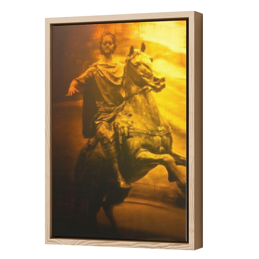 Thumbnail for Canvas - Wood Grain Floating Frame