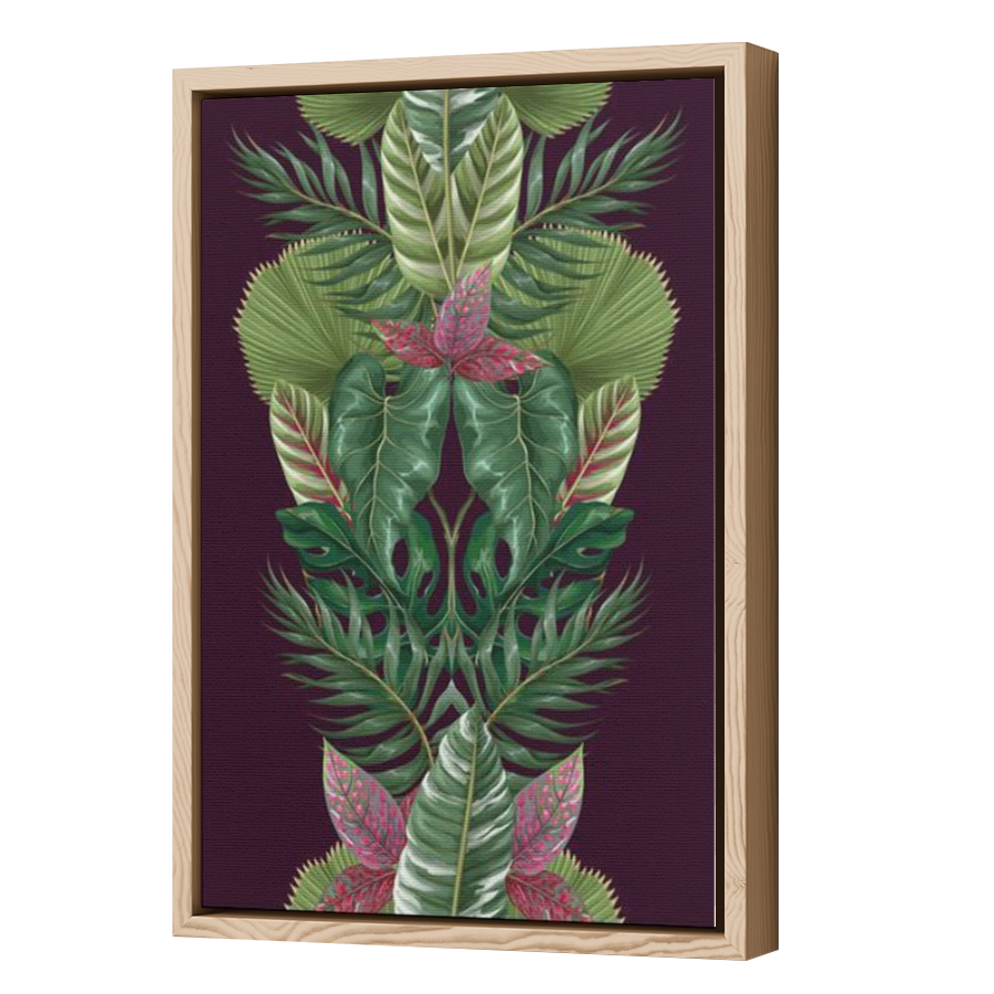 Thumbnail for Canvas - Wood Grain Floating Frame