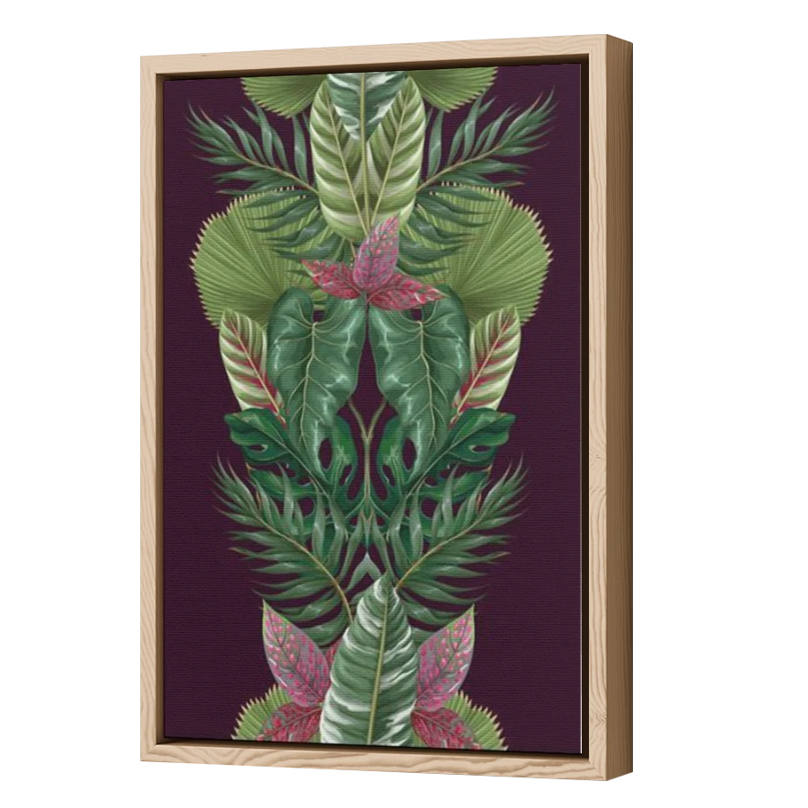 Thumbnail for Canvas - Wood Grain Floating Frame