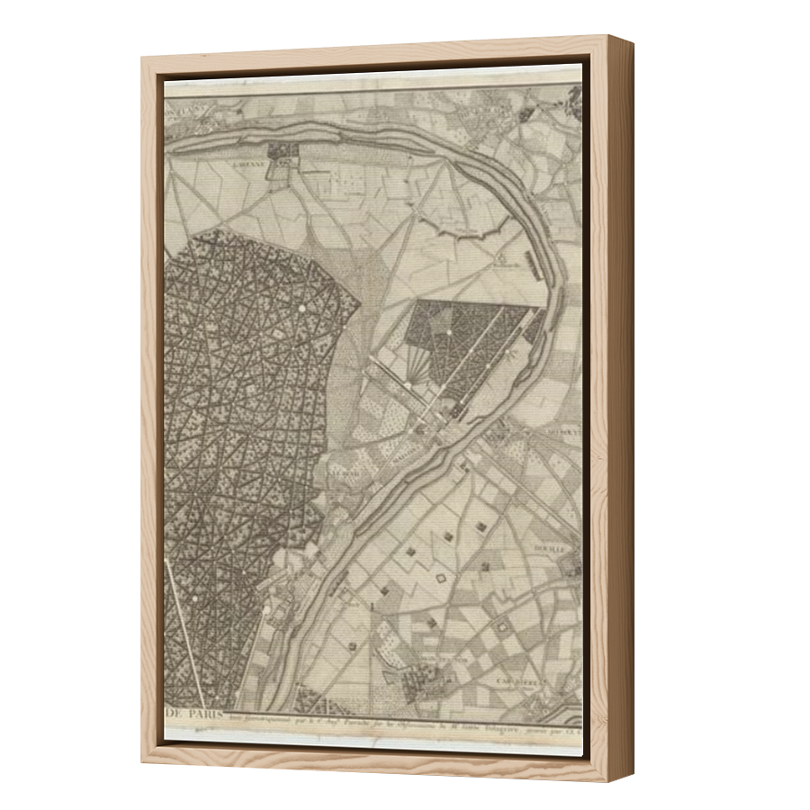 Thumbnail for Canvas - Wood Grain Floating Frame