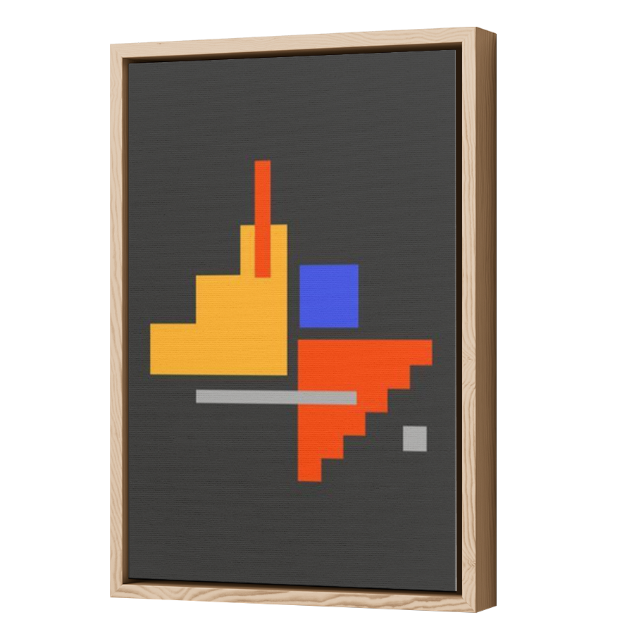 Thumbnail for Canvas - Wood Grain Floating Frame