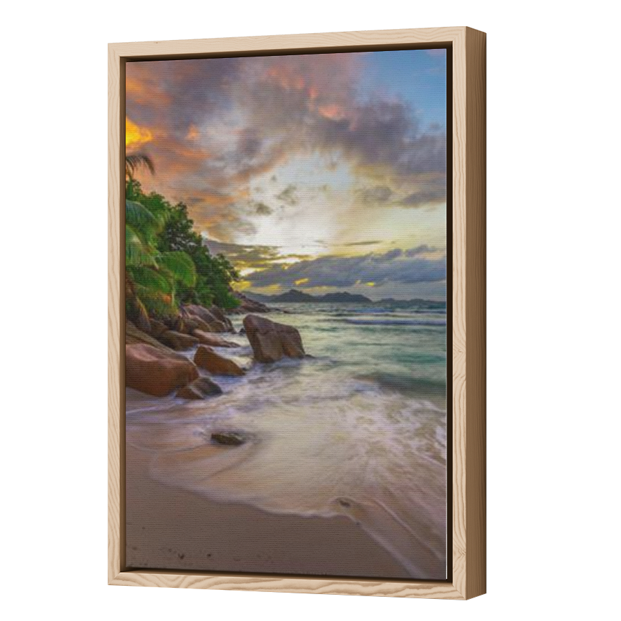 Thumbnail for Canvas - Wood Grain Floating Frame