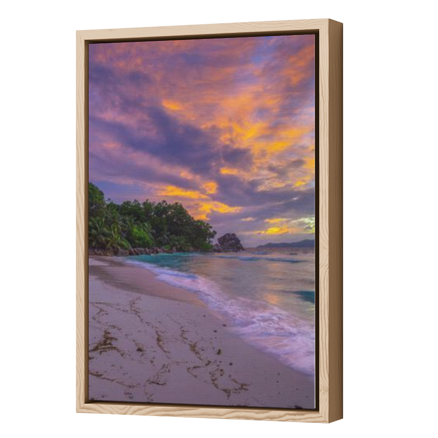 Thumbnail for Canvas - Wood Grain Floating Frame