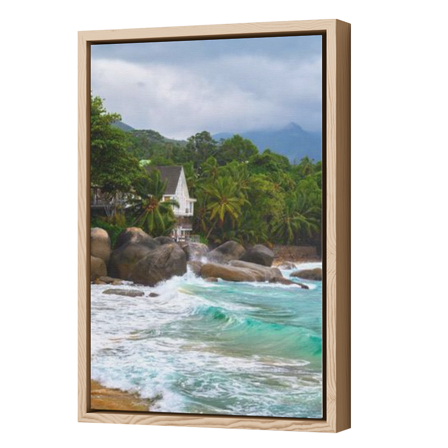 Thumbnail for Canvas - Wood Grain Floating Frame