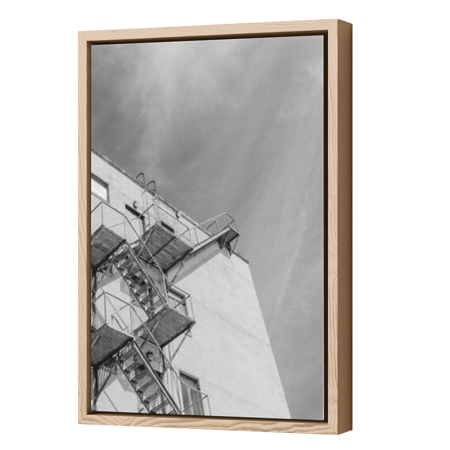 Thumbnail for Canvas - Wood Grain Floating Frame