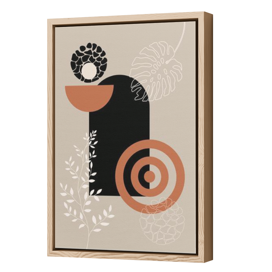 Thumbnail for Canvas - Wood Grain Floating Frame
