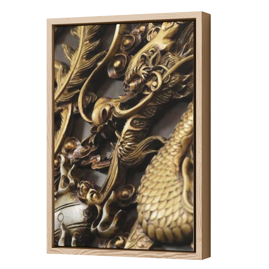 Thumbnail for Canvas - Wood Grain Floating Frame