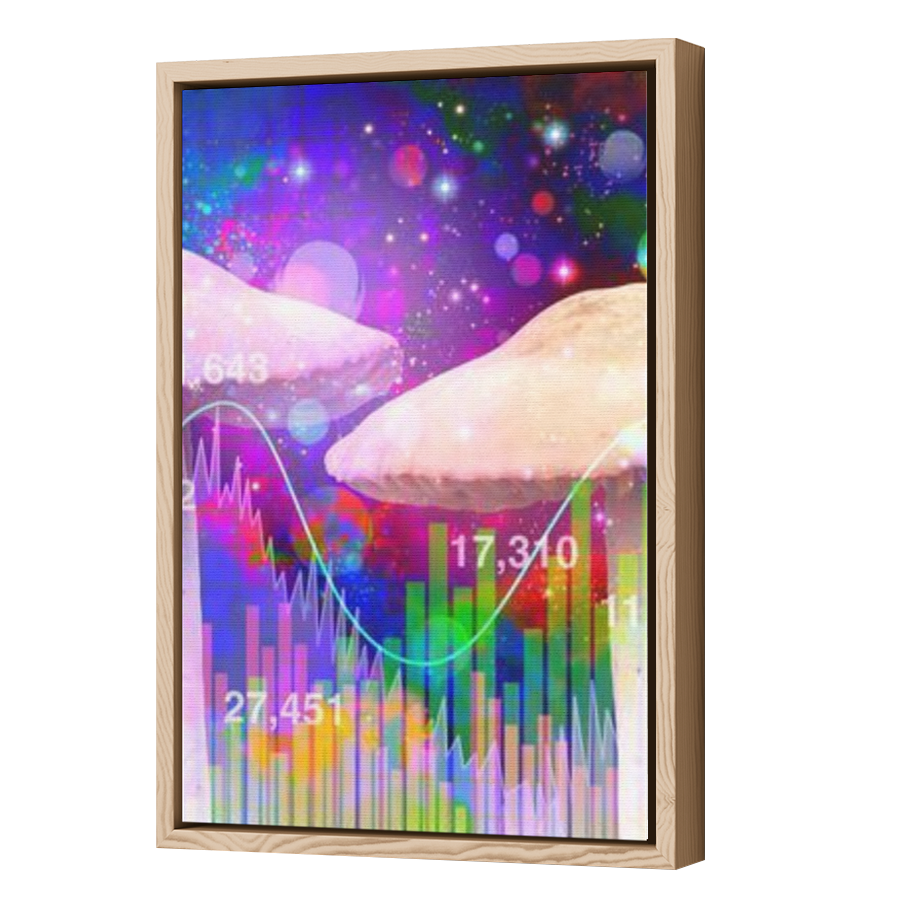 Thumbnail for Canvas - Wood Grain Floating Frame